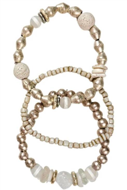 TWINE & TWIG Jewelry - NEW TWINE & TWIG women's marrakech bracelet set in blanc